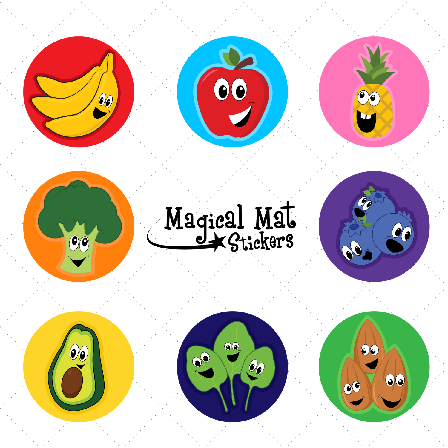 Mat Food Stickers - Healthy Habits! – Magical Mat Stickers